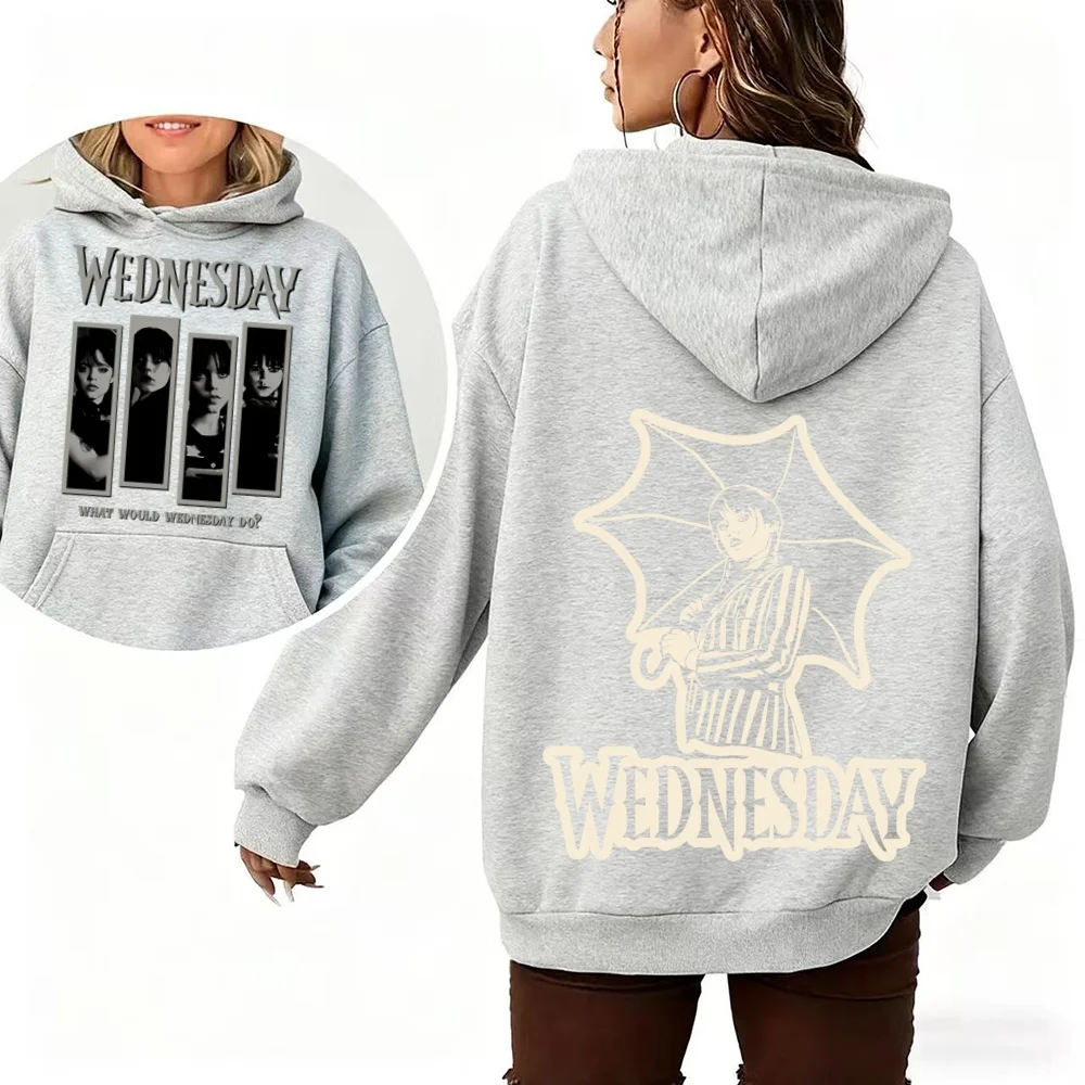 Wednesday Addams Painting-Limited! Men And Women Cotton Sweatshirt Hoodie Wednesday Adams Merlina Addams Wednesday