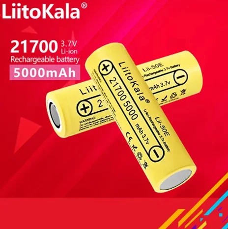 LiitoKala 21700 5000mA Li-ion Battery 3.7V Discharger 35A Power battery High discharge battery E-tools