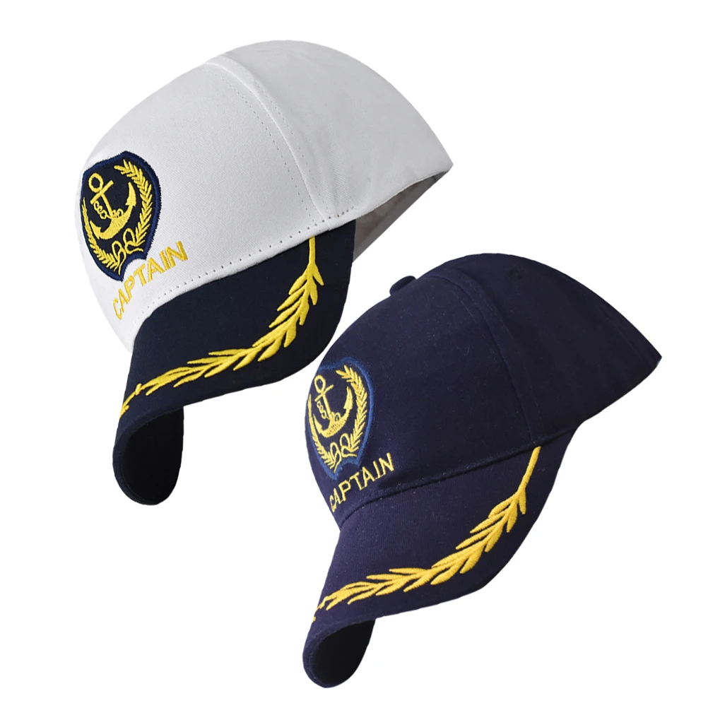 

2pcs Retro Navy Baseball Hats Breathable Cotton Caps for Women Sunproof Outdoor Sports Stylish Comfortable Beach Camping