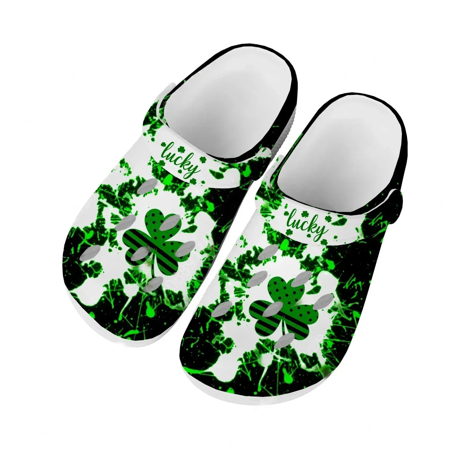 

Сандалии Lucky Shamrock на День Святого Патрика для мужчин, женщин и подростков, модные водные туфли, дышащие комфортные пляжные тапочки для сада, индивидуальный дизайн