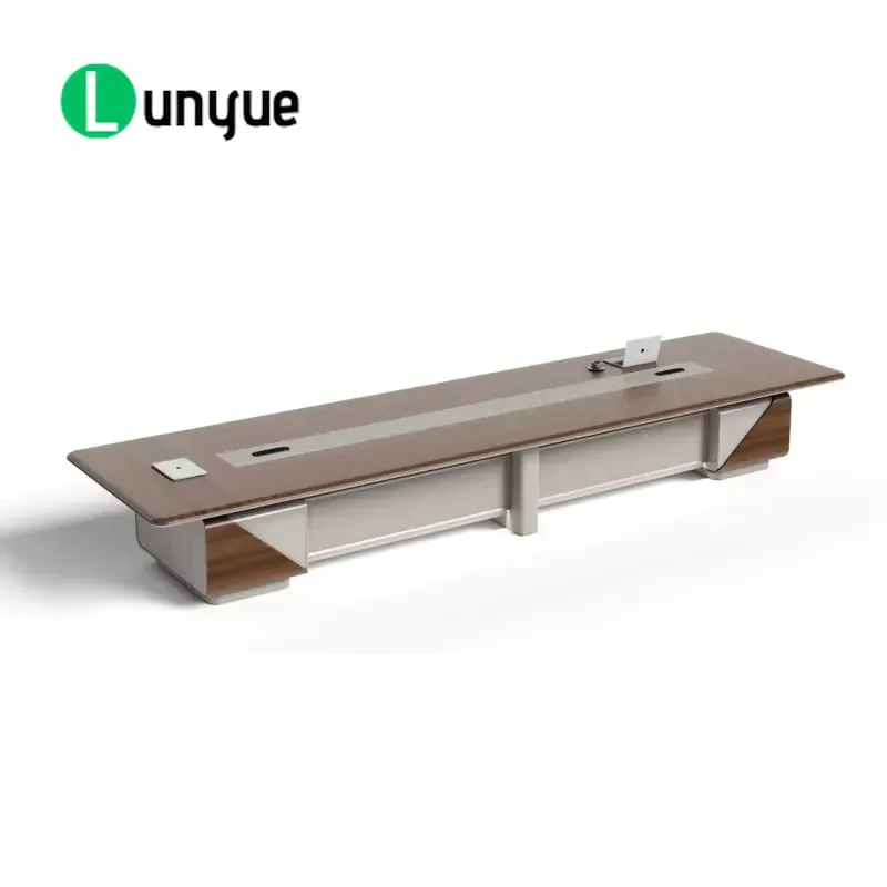 Modern Wooden Conference Table Luxury Office Desk Furniture for Meeting Room Hotel School Business Large Size Durable Design