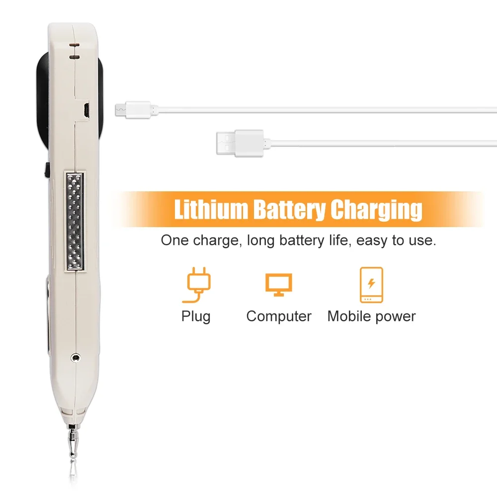 Electronic Acupuncture Pen TENS Point Detector With Digital Display Laser Therapy Heal Massage Acupoint Muscle Stimulator Device