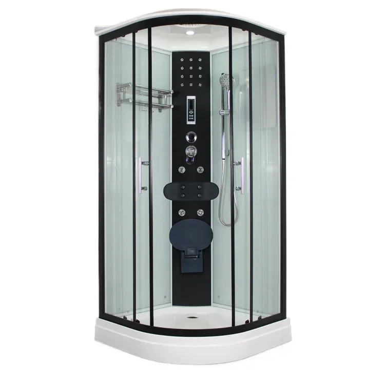 

Integrated household bathroom Fan-shaped glass Simple partition Bath Enclosed bath Bath Room