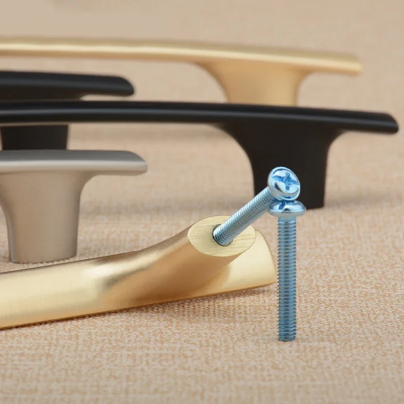 YM Pearl Golden Kitchen Cabinet Hardware Simplicity Furniture Handles for Doors Drawers Cabinet Knob - Modern Minimalist Design