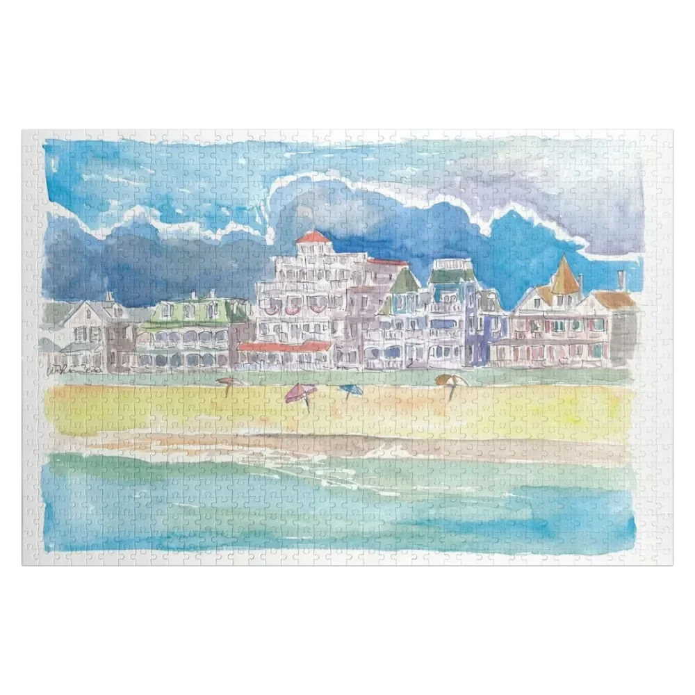 

Cape May New Jersey Typical Beach Scene Jigsaw Puzzle Wooden Compositions For Children Wooden Animal Puzzle