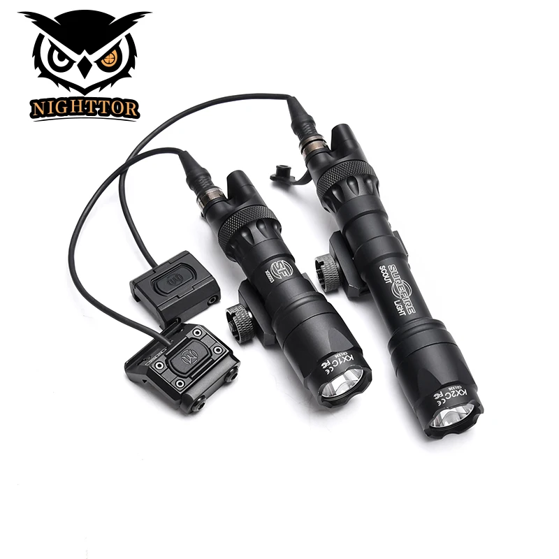 

WADSN Tactical M300 M600C Flashlight Set Pressure Switch Modbutton TailCap SF Plug Hunting Airsoft LED Light