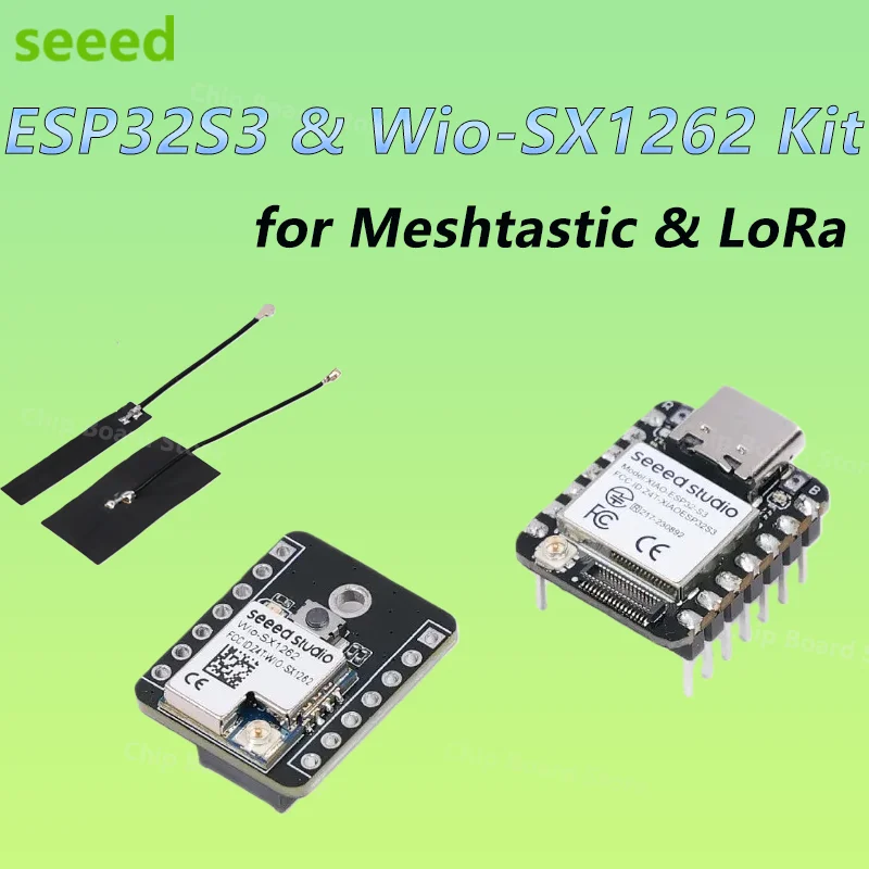 

New Seeed XIAO ESP32 S3 With Wio-SX1262 Kit for Meshtastic & LoRa For Arduino For SeeedStudio