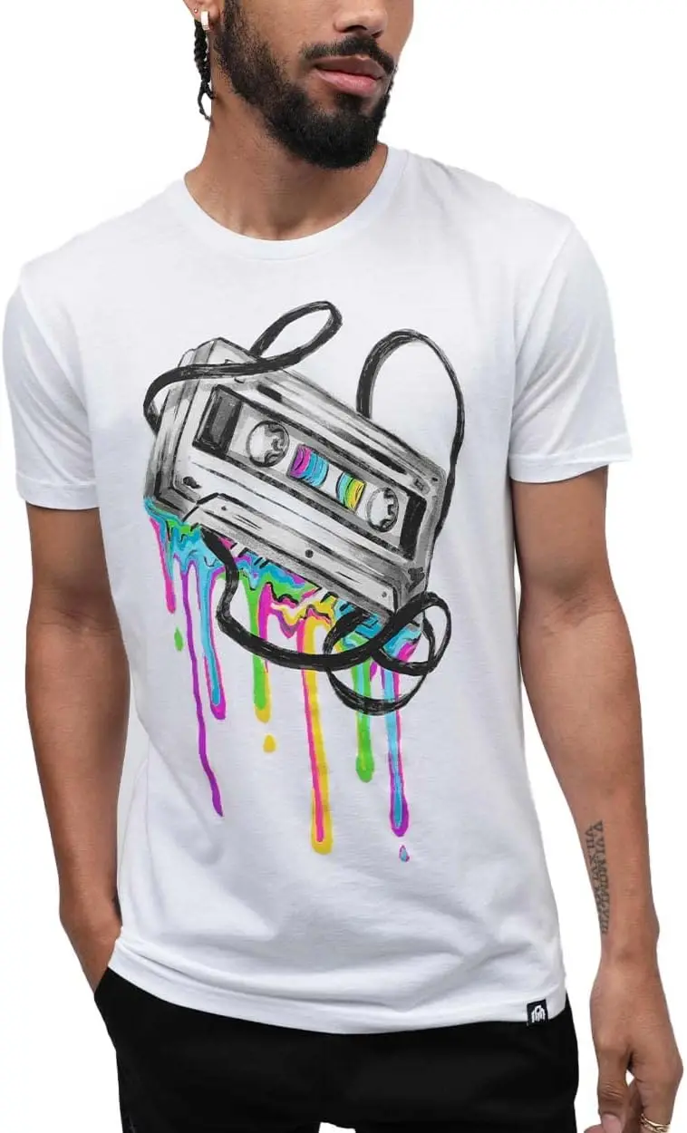 Cool T-Shirts For Men S - 4XL Premium Quality Unique Graphic Art Tees 100% Cotton Trendy Y2K Short-Sleeve Tee – Soft, Quick-Drying, All Occasion Casual  Suitable For Concert Party Hanging Out Sightseeing Trip