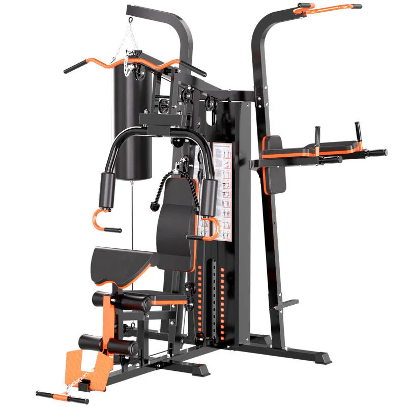 Wholesale Machine Multi Function Fitness Equipment Three Person Station Strength Comprehensive Trainer Home Gym Use Steel 73KG