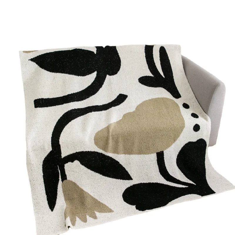 2025 Simple Half-edge Velvet Blanket Office Nap Blanket Spring and Summer Sofa Blanket Single Nap Blanket