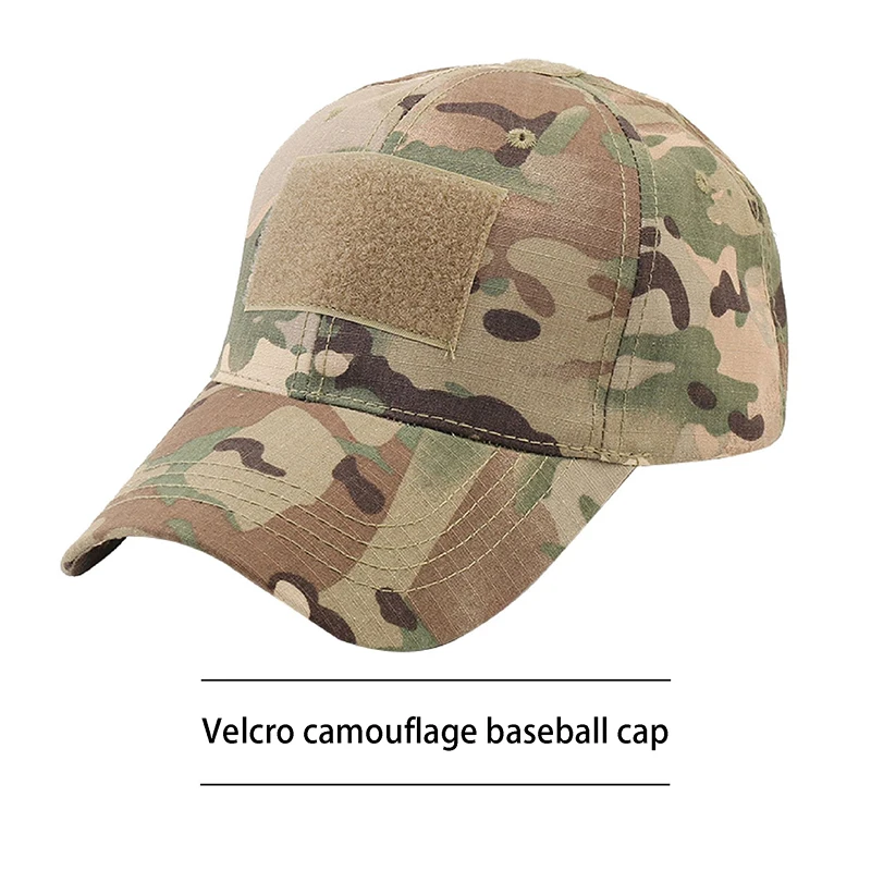 Gorra ajustable de camuflaje Multicam para exteriores, gorro de malla para Airsoft, pesca, caza, senderismo, baloncesto