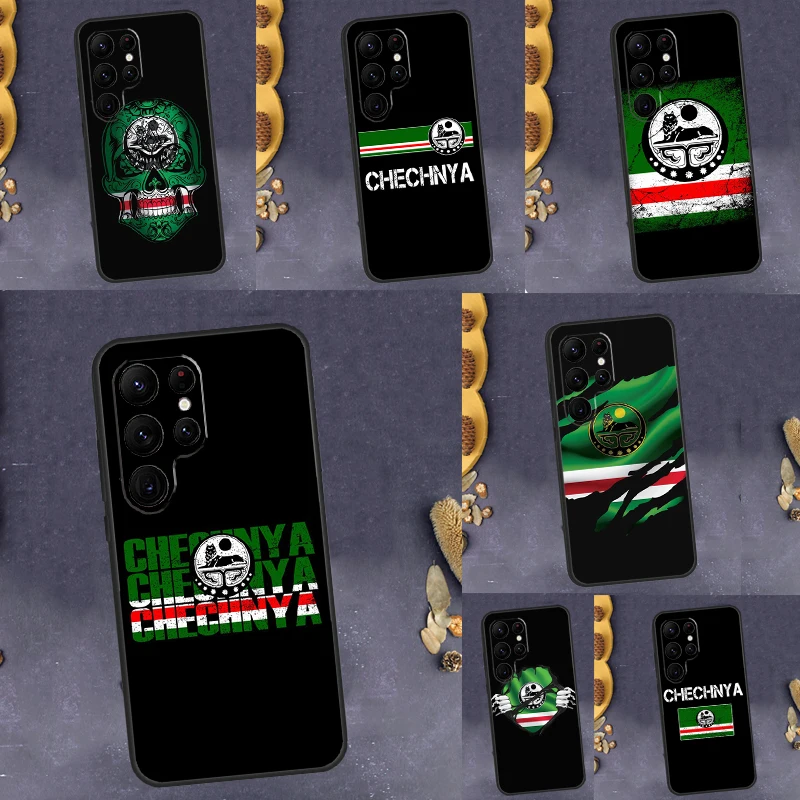 Chechnya Flag Funda For Samsung Galaxy S20 FE Note20 Ultra S8 S9 S10 Note 10 Plus S21 S22 S23 Ultra Case