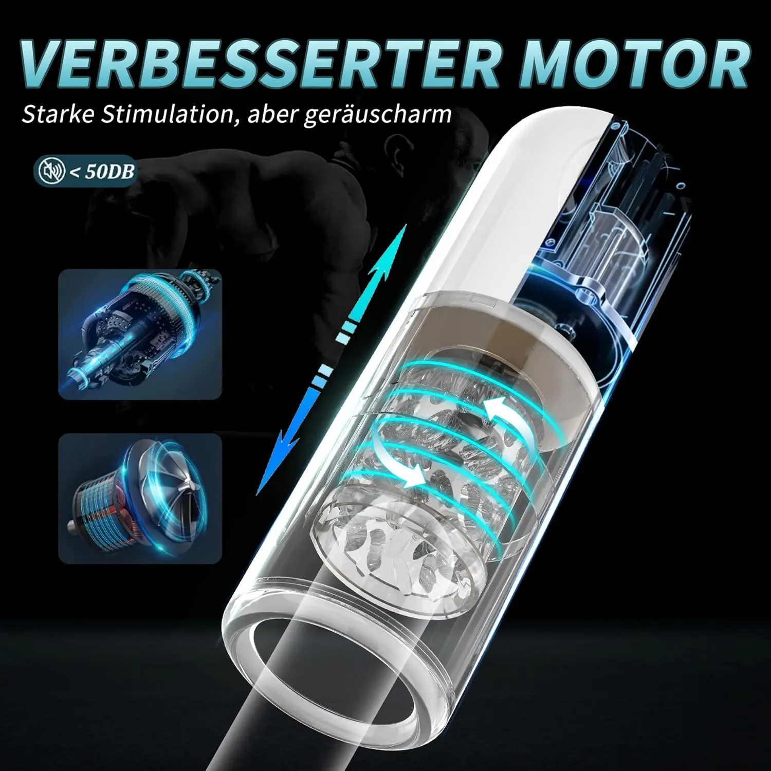 With Suker Automatic Male Masturbators 10 Rotating Telescopic Real Pussy Masturbation Cup Sex Toys For Men Blowjob Machines