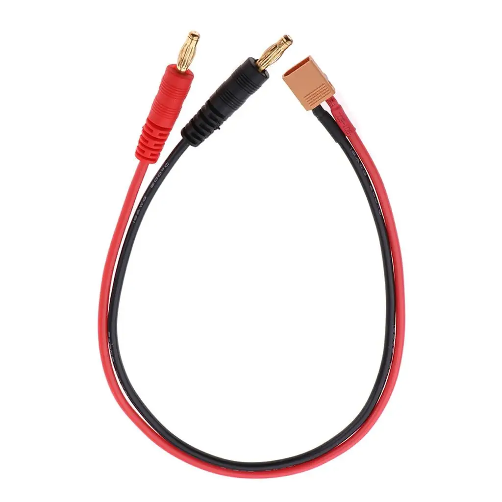 Cabo 4mm /banana para XT30 16AWG 35,5cm para bateria RC LiPO