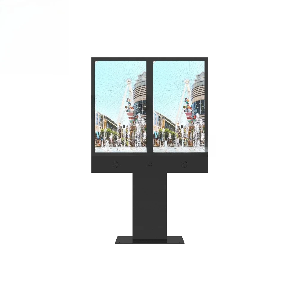 Hot Selling Advertising Equipment Dual Screen Outdoor Player Kiosk For Shopping Mall Ad Display