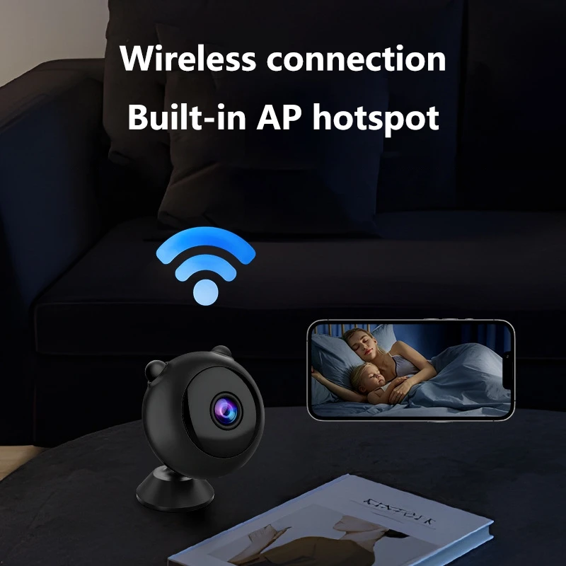 Мини-камера безопасности, полноцветная камера ночного видения, Wi-Fi монитор высокой четкости, обнаружение движения, наблюдение, водонепроницаемая, новинка 2025