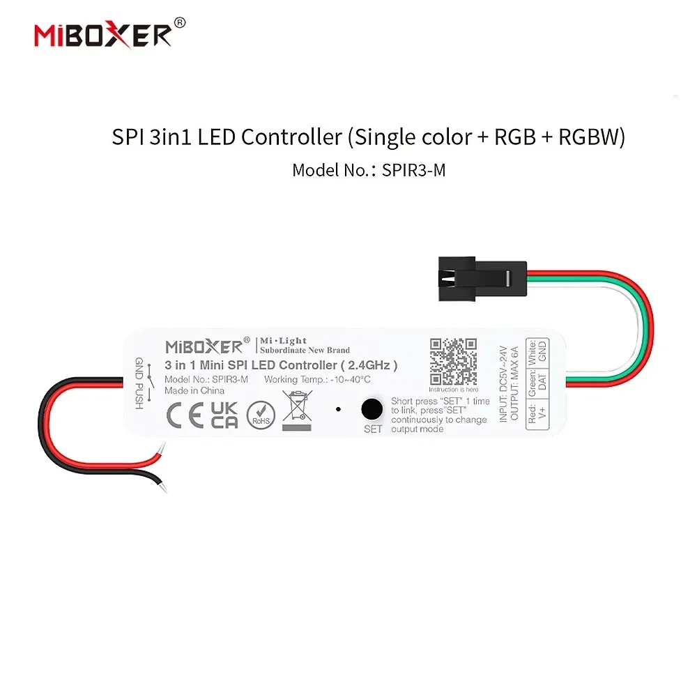 

Miboxer (одноцветный/RGB/RGBW) IC-сигнал TTL Dim Controller для WS2811 WS2812 WS2815 Светодиодная лента DC5V-24V