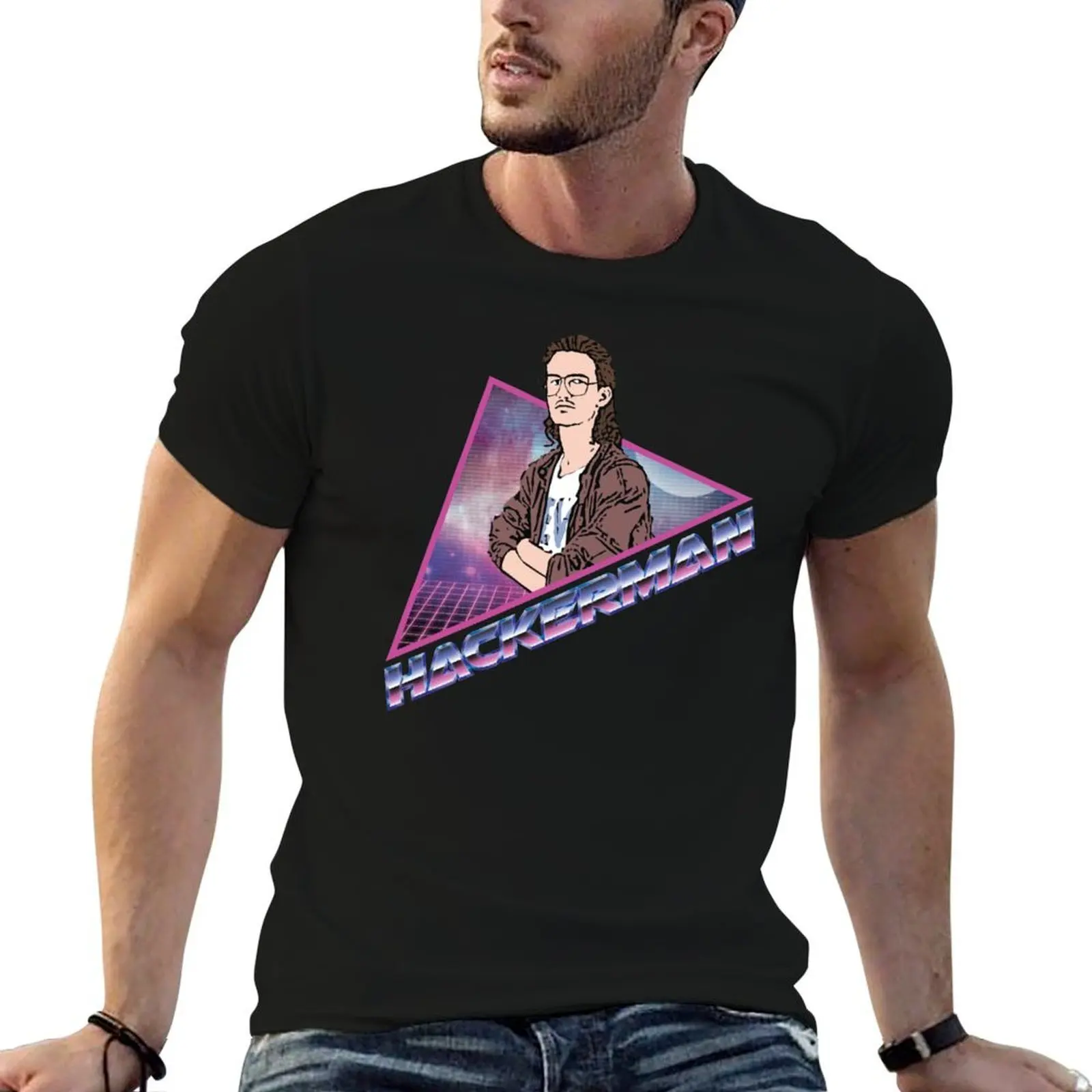 

Hackerman T-Shirt cotton t shirts man 100% man t shirts high quality luxury brand T-Shirt
