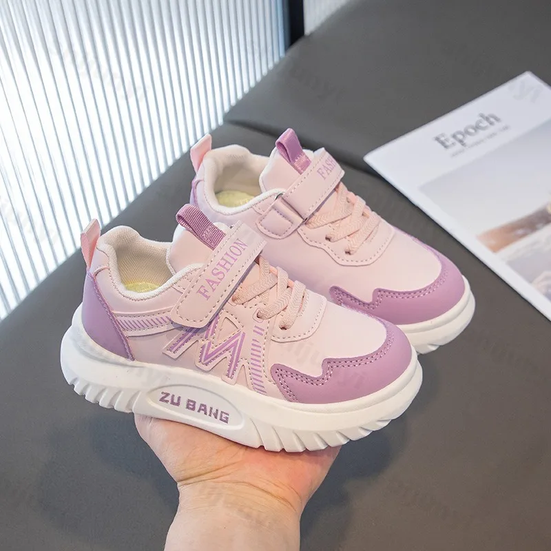 

Осенняя детская повседневная спортивная обувь, кроссовки для девочек и мальчиков, Нескользящие модные кроссовки, детская уличная прогулочная обувь 26-37