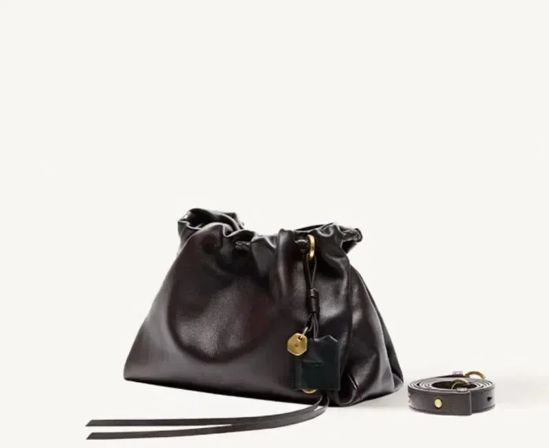 S 2026 Handbags Commuting Shoulder Bags Large Capacity Tote Bags Fashionable and Simple Drawstring Bags Popular birthday gift