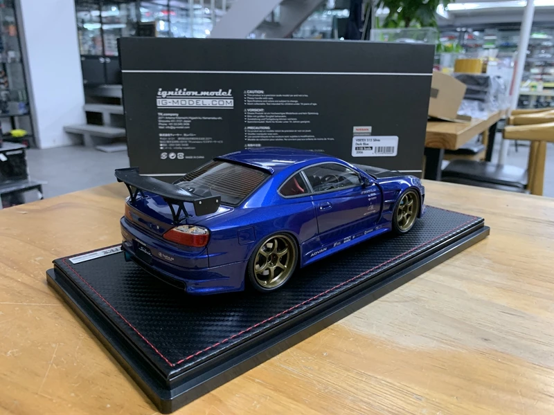 IG 1:18 For VERTEX S15 SILVIA With Engine JDM Simulation Limited Edition Resin Metal Static Car Model Toy Gift