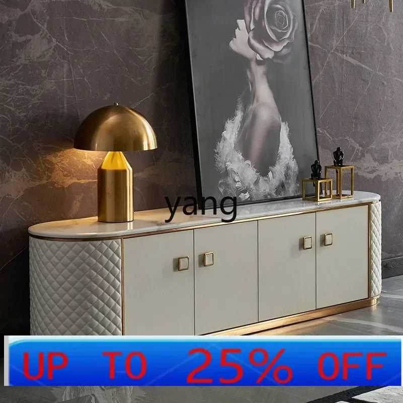 

LH light luxury TV cabinet neoclassical marble floor cabinet living room furniture combination