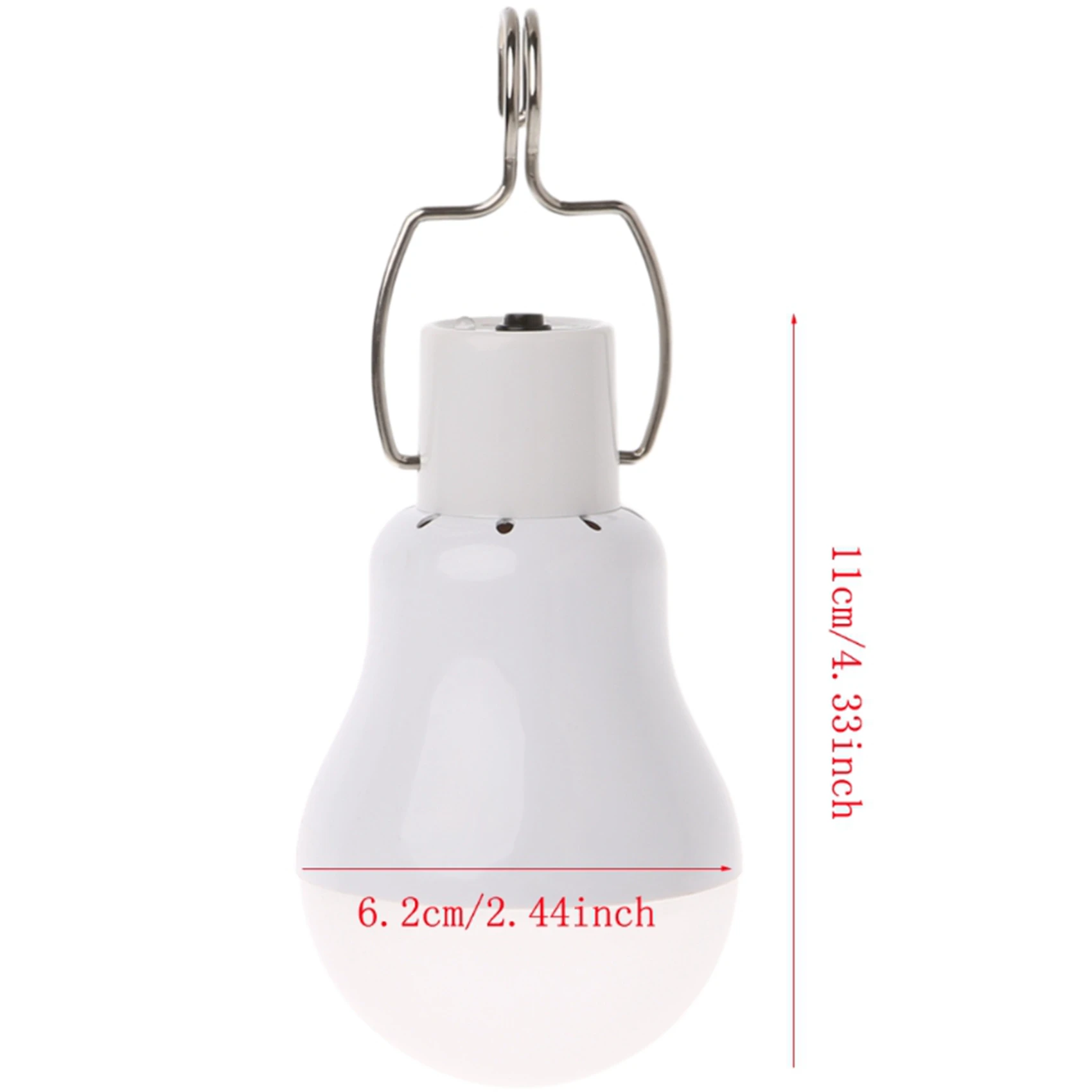 ABKJ-2X Solar Panel Powered LED Bulb Light Portable Outdoor Camping Tent Energy Lamp 15W