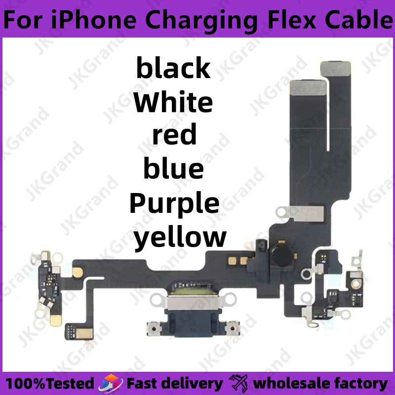 

Charging Flex Cable For iPhone 14 Phone Charger USB Port Dock Connector Microphone Socket Headphone Plug small board With ic