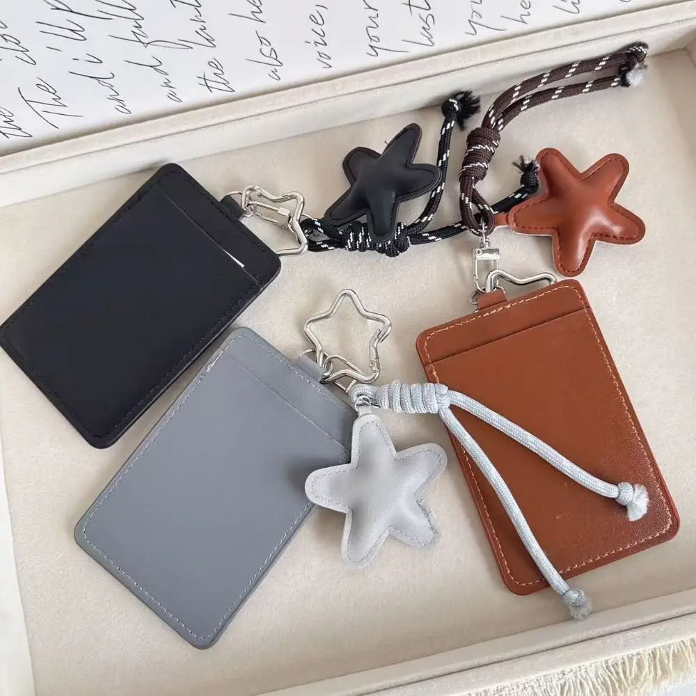 Portable INS Card Holder PU Leather Y2k Idol Photo Cards Sleeve Photo Display Pendant Cards Cover