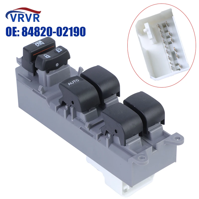 VRVR 84820-02190 84820-06100 High Quality Car Accessories Electric Window Maste Switch For Toyota Corolla Yaris 2007-2014  RAV 4