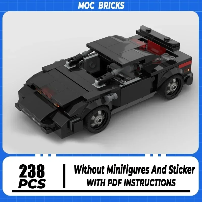 Moc Building Bricks Knight Rider KITT Model Technology Modular Eight Grid Car Blocks Construstion DIY Assembly Toys Gifts