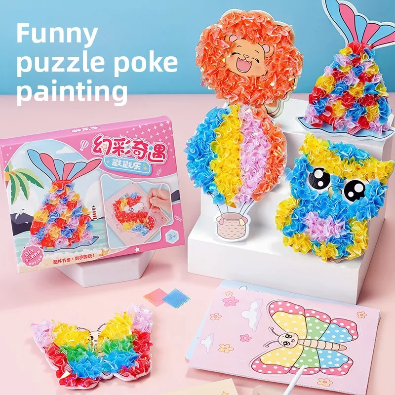 

Hot-selling Multi-color Dreamy Handcrafted Paintings Three-dimensional and Versatile Dress-up Dreamy and Puzzle Poke Art