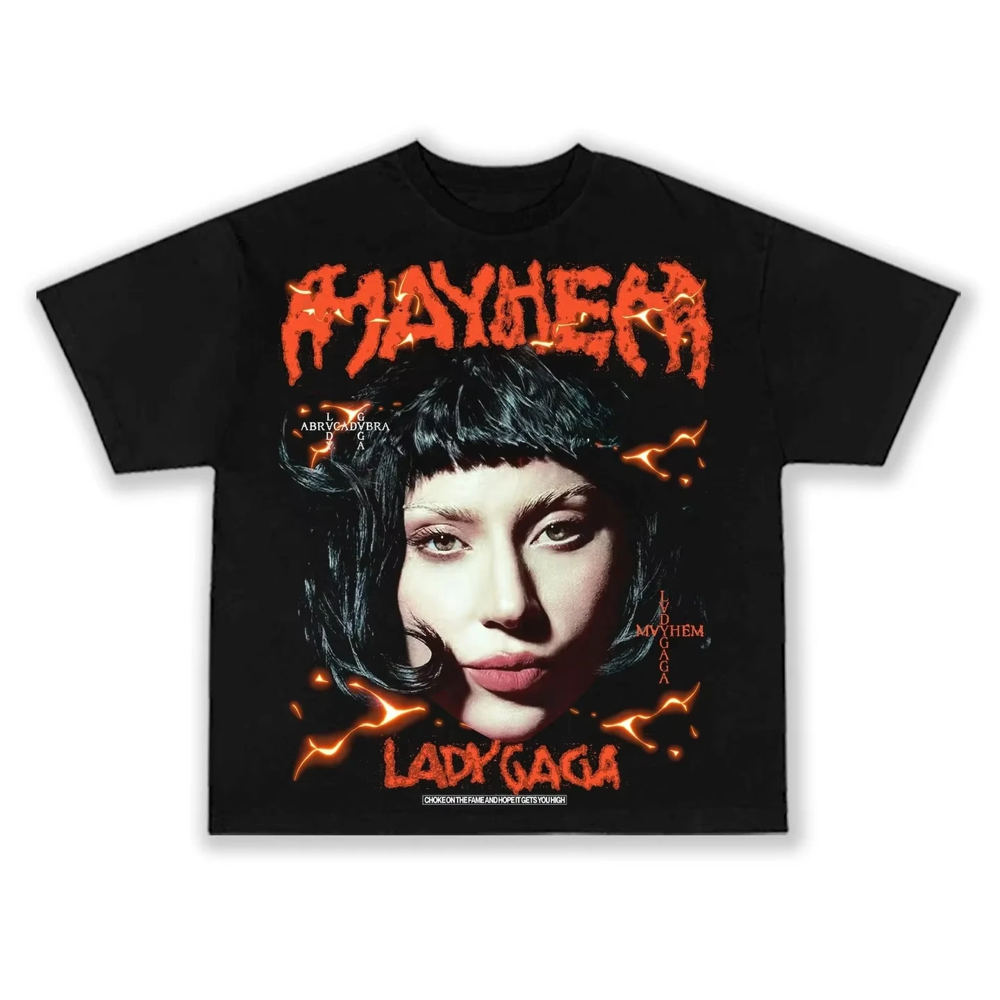 

Лето 2022, новинка Lady Gaga Mayhem, новый альбом, мужская и женская хлопковая футболка с короткими рукавами, одежда унисекс, топ Y2k, уличная одежда
