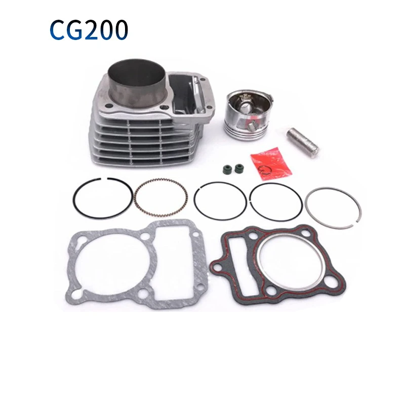 Motorcycle Cylinder Kit Water Cooling 200cc 63.5mm Bore Pin 15mm Piston Rings Set for Zongshen CG200 ZS200 CG 200 Modified Parts