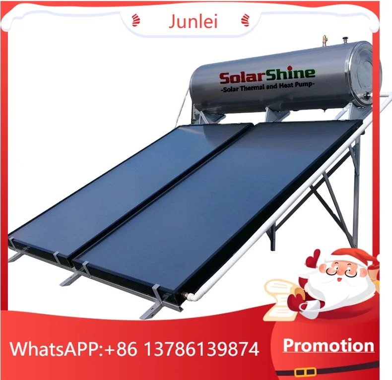 

【Hot】High Pressurized Compact Thermosyphon Solar Thermal Hot Water Heater With Flat Plate Solar Collector 150L 200L 250L 300L