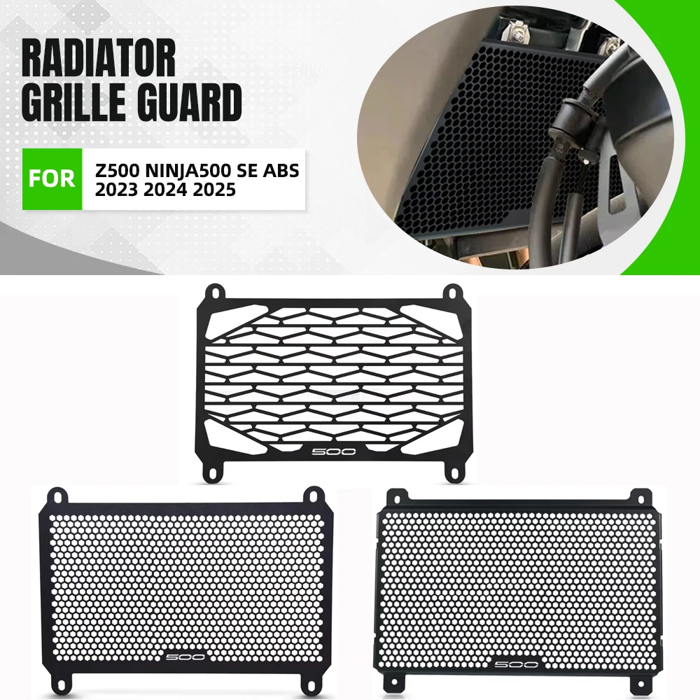 

New For Kawasaki Z500 Ninja 500 Z 500 Ninja500 SE ABS 2023 2024 2025 Radiator Guard Protector Grille Cover Motorcycle Accessorie