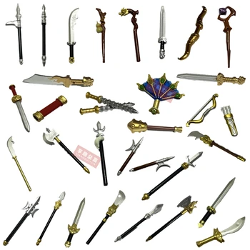 Ancient times Weapon Sword bow and arrow Medieval Military Parts Soldiers Shield Spear Building Block figures MOC Attachment