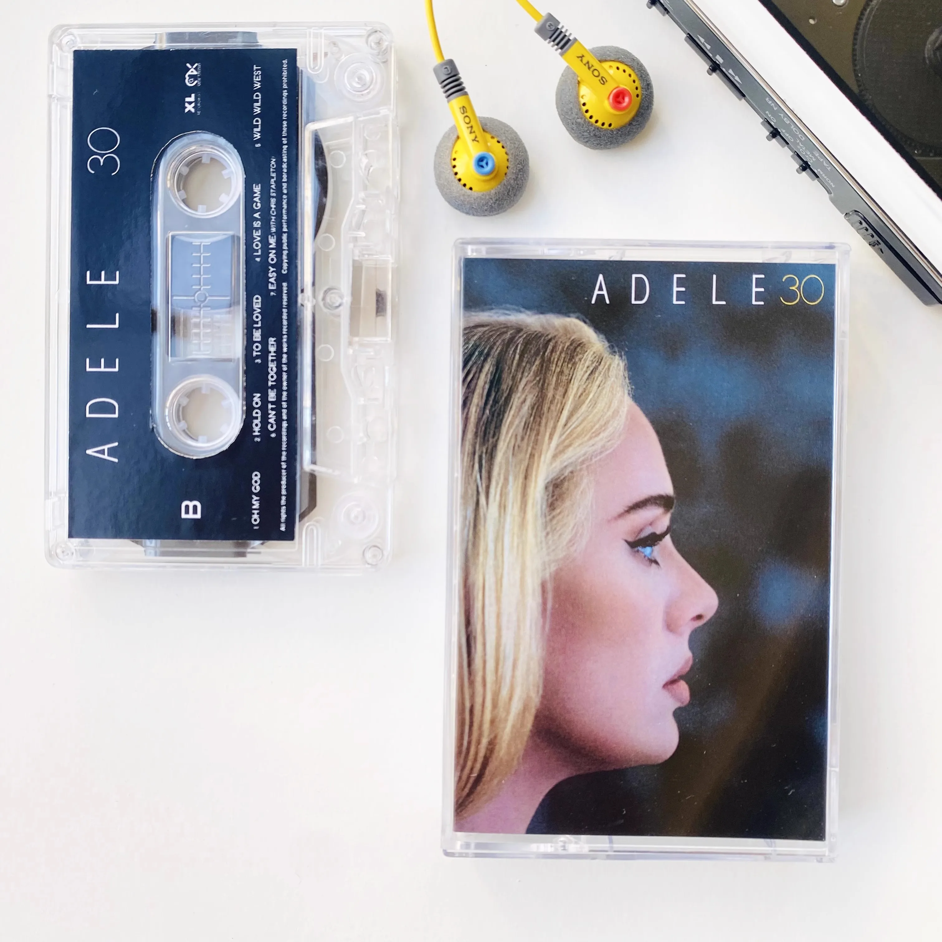 Pop《30》Album Adele Adkins Music Magnetic Tape Easy on Me Cassettes Cosplay Walkman Car Recorder Soundtracks Box Party Music