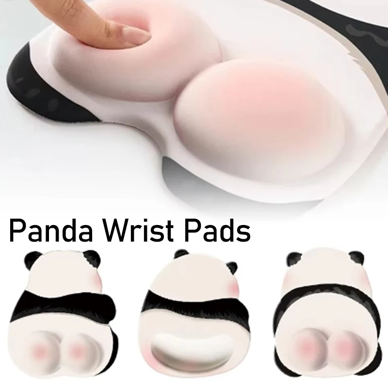 חדש ורוד חמוד panda panda Pandanda סיליקון כף היד עכבר יצירתי משענת יד מצחיק יד ביד מחשב