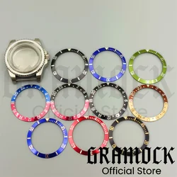 38mm Vintage Aluminum Watch Bezel Black Blue Red Brown Slope Insert fit For 40mm Case Retro Men's Watch Replacement Watch Parts