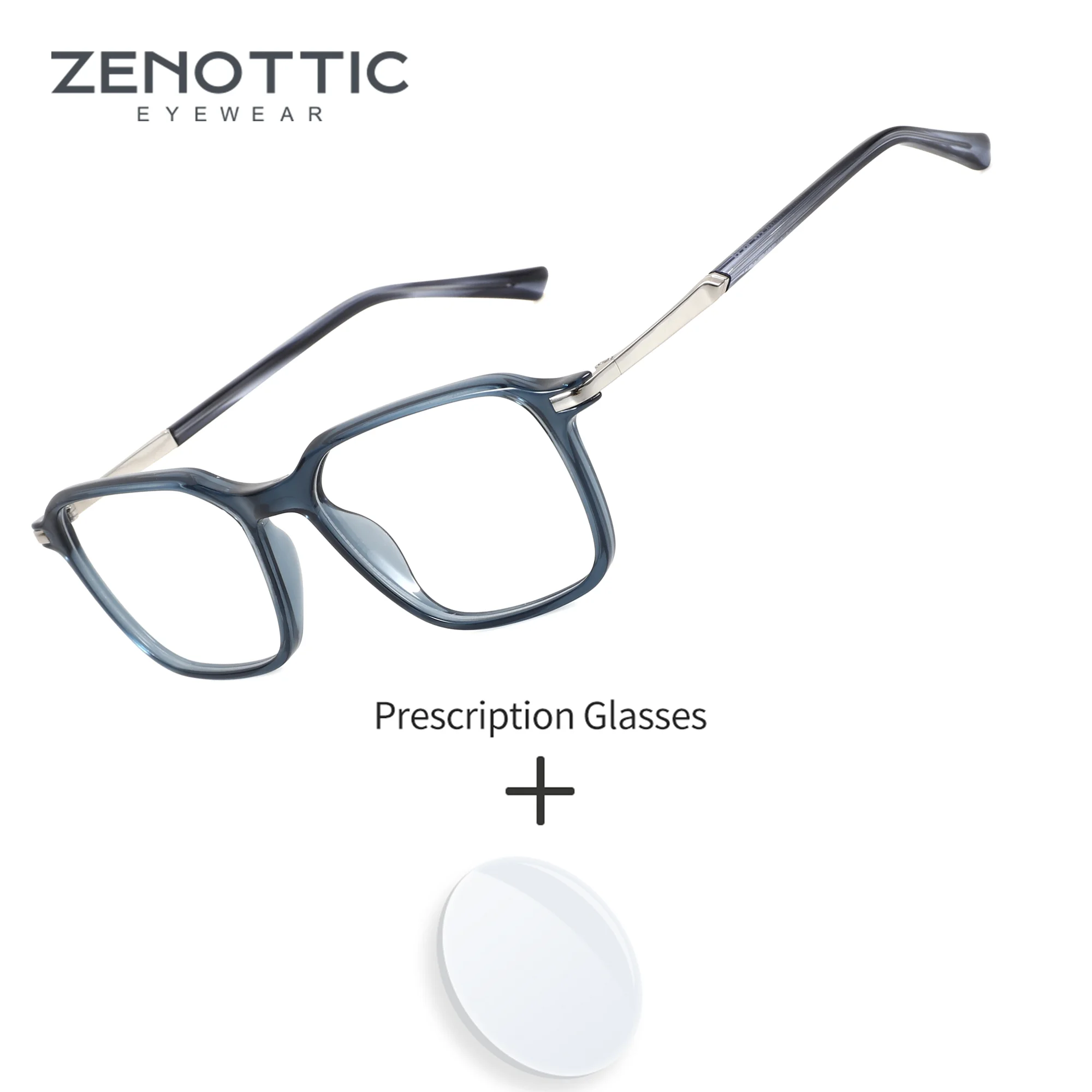 zenottic-l-サイズスクエアアセテート男性用処方メガネ累進光学レンズブルーライトブロックフォーマルアイウェア