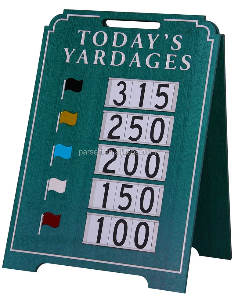 Golf Easel Sign / Clock