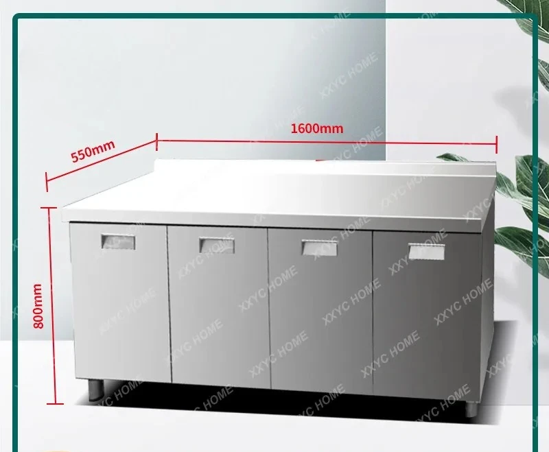

MM 304 overall stainless steel kitchen cabinets household stove storage cupboards household small apartment