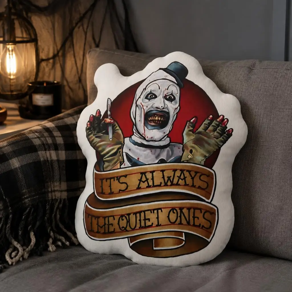 terrifier 2 Cushion Irregular Stuffed Throw Pillow Home Decor Gift Sofa Bed