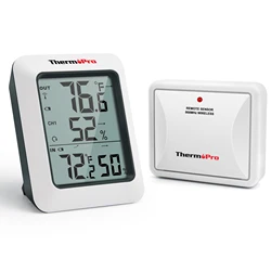 ThermoPro TP60C 60M Sem Fio Digital Interno Externo Termômetro Higrômetro Estação Meteorológica para Casa