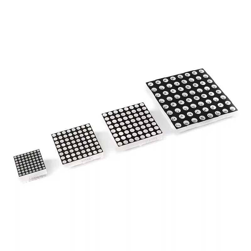 5PCS 3mm 1.9/3.75/5mm 8x8 Led Display Common Cathode Dot Matrix Module Red 788/1088/1588/2088BS/AS Display Board RED