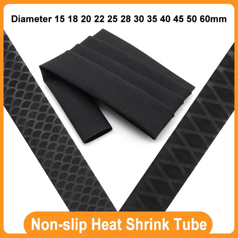 1M/1.6M Anti-slip Heat Shrink Tube Fishing Rod DIY Handle Insulated Protect Waterproof Sleeve 15 18 20 22 25 28 30 40 - 60mm