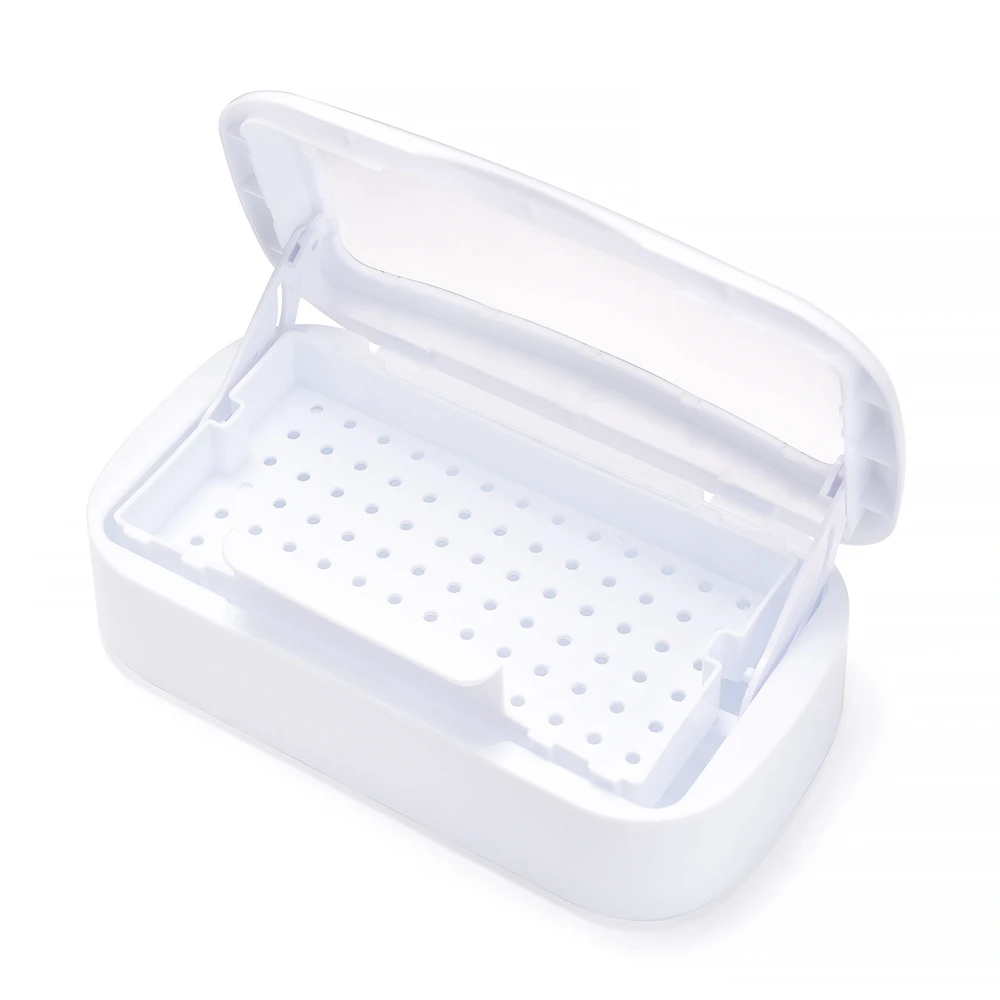 

Nail Sterilizer Tray Disinfection Box Sterilizing Clean Nail Art Salon Manicure Implement Sanitize Tool Equipment Cleaner Tools
