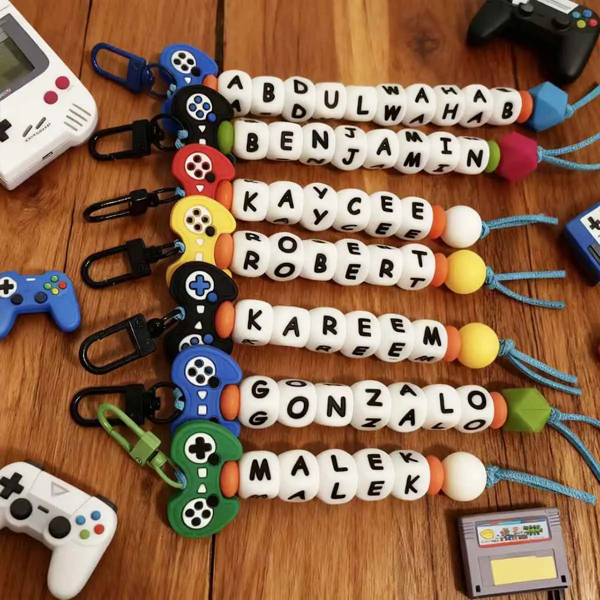 Personalized Keychain Bag Charm, Custom Name Gift