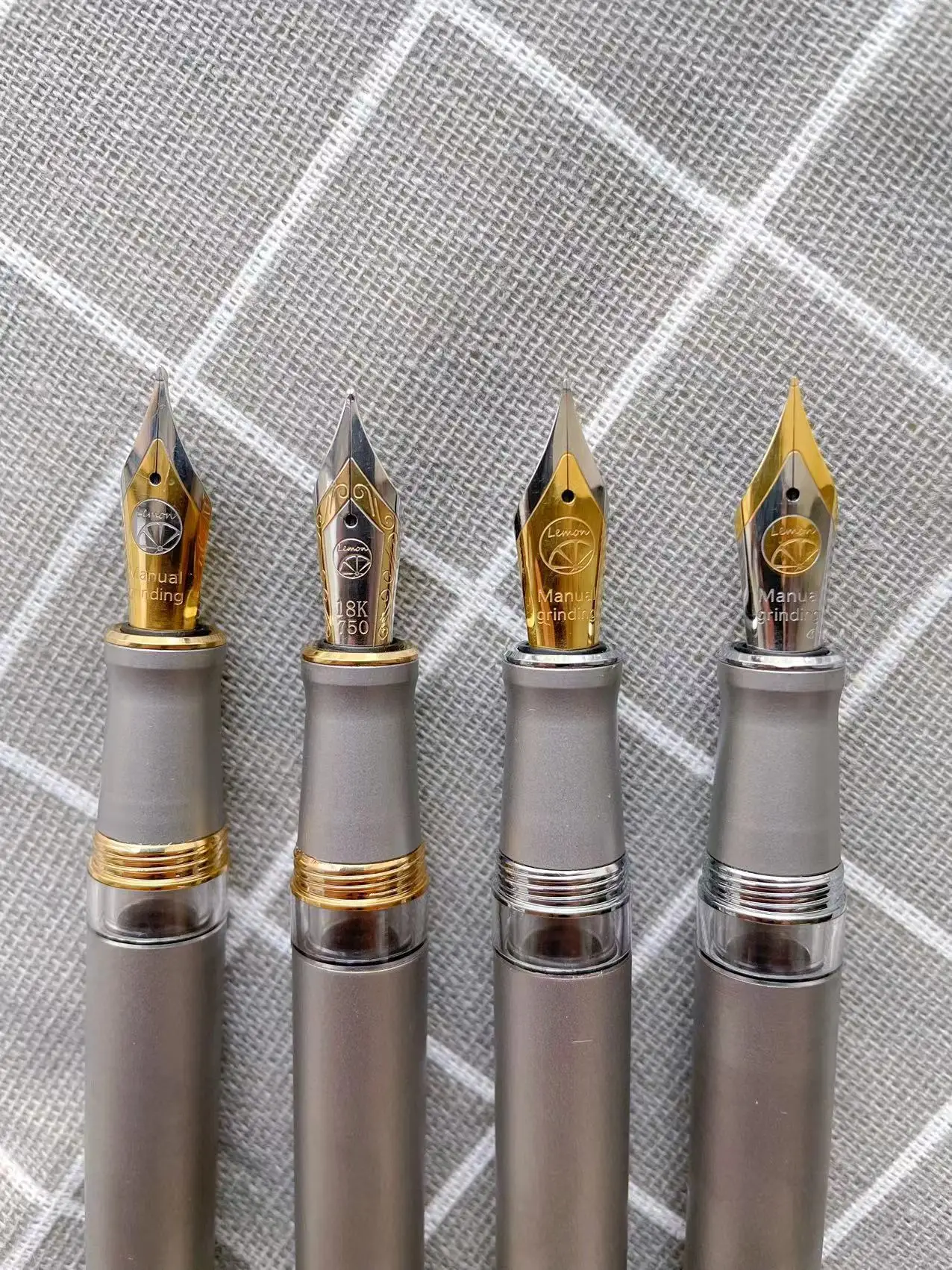 Lemon M1S Titanium Alloy Piston Fountain Pen Metal Calligraphy Blade Long Knife Business Nib Hand-Polished Writing Stationery